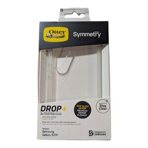 Q9. Otterbox Symmetry Drop+ Case for‎ Samsung Galaxy S23+  Clear